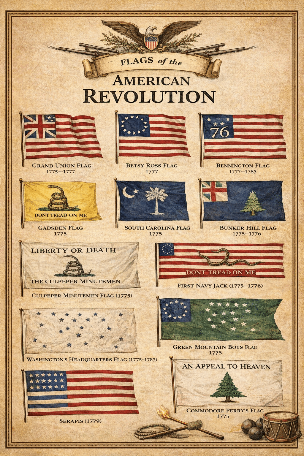 Flags of the American Revolution