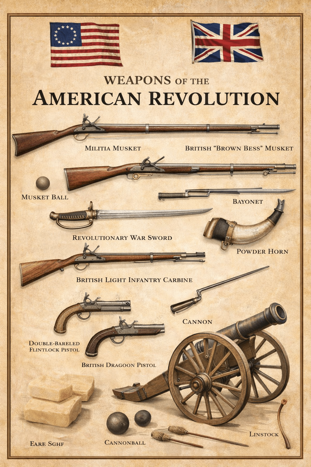 Weapons of the American Revolution