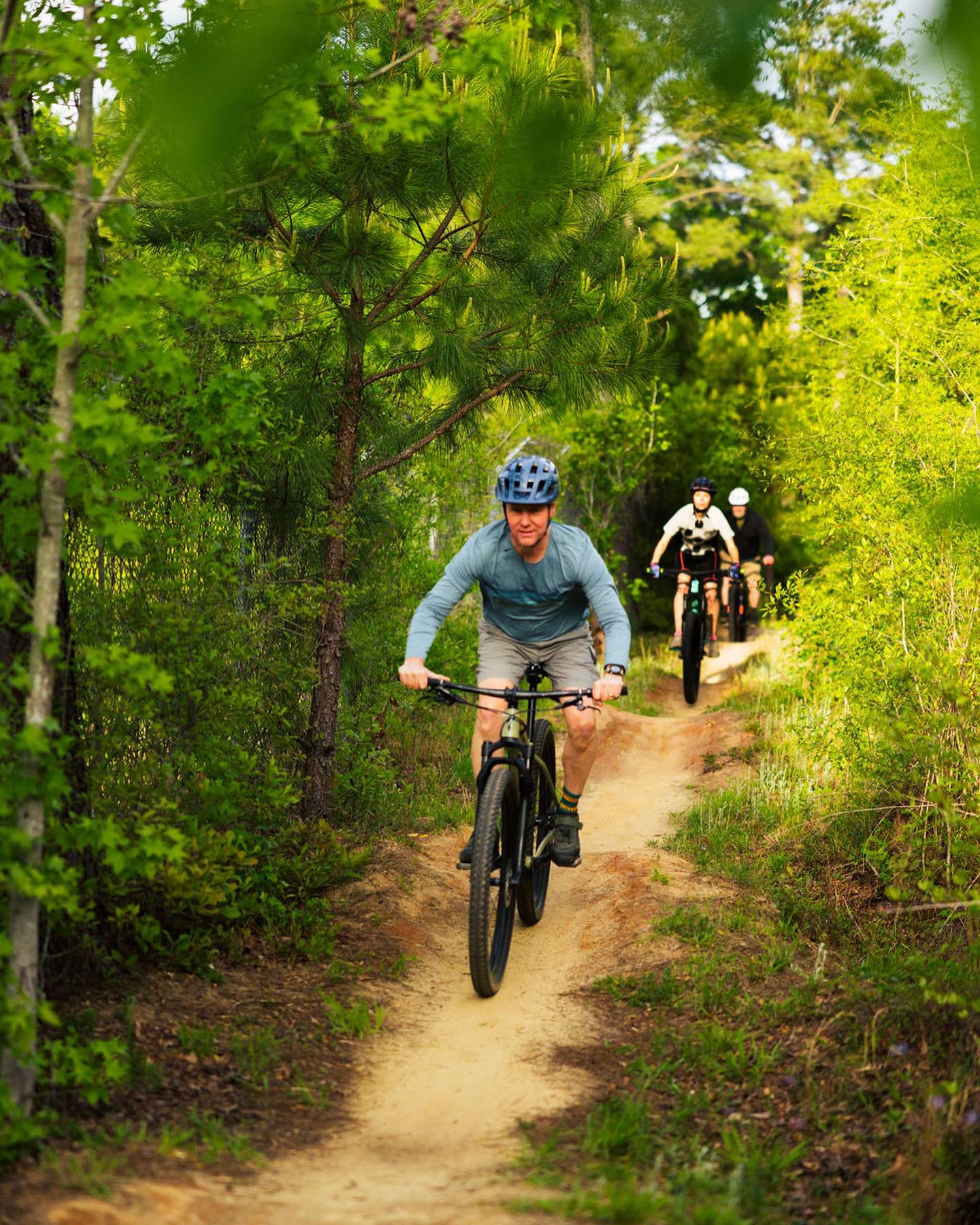 biking at High Hill Creek Bike and Run park