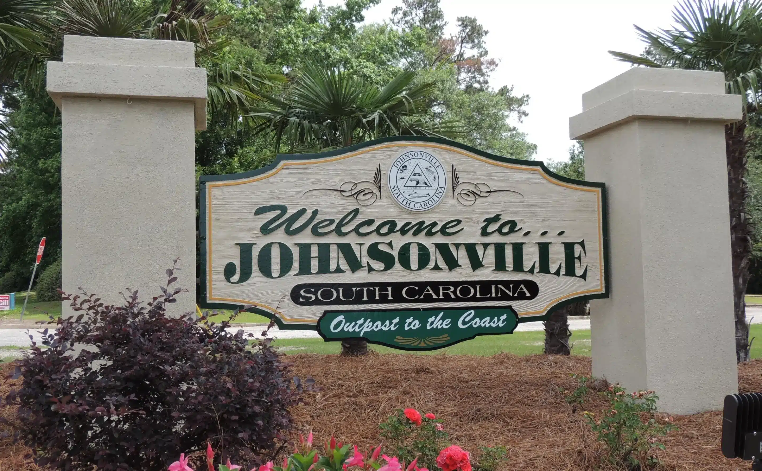 Welcome to Johnsonville SC sign
